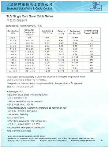 10m-100m, 4mm² Single Core Solar PV Photovoltaic DC Cable Free Postage