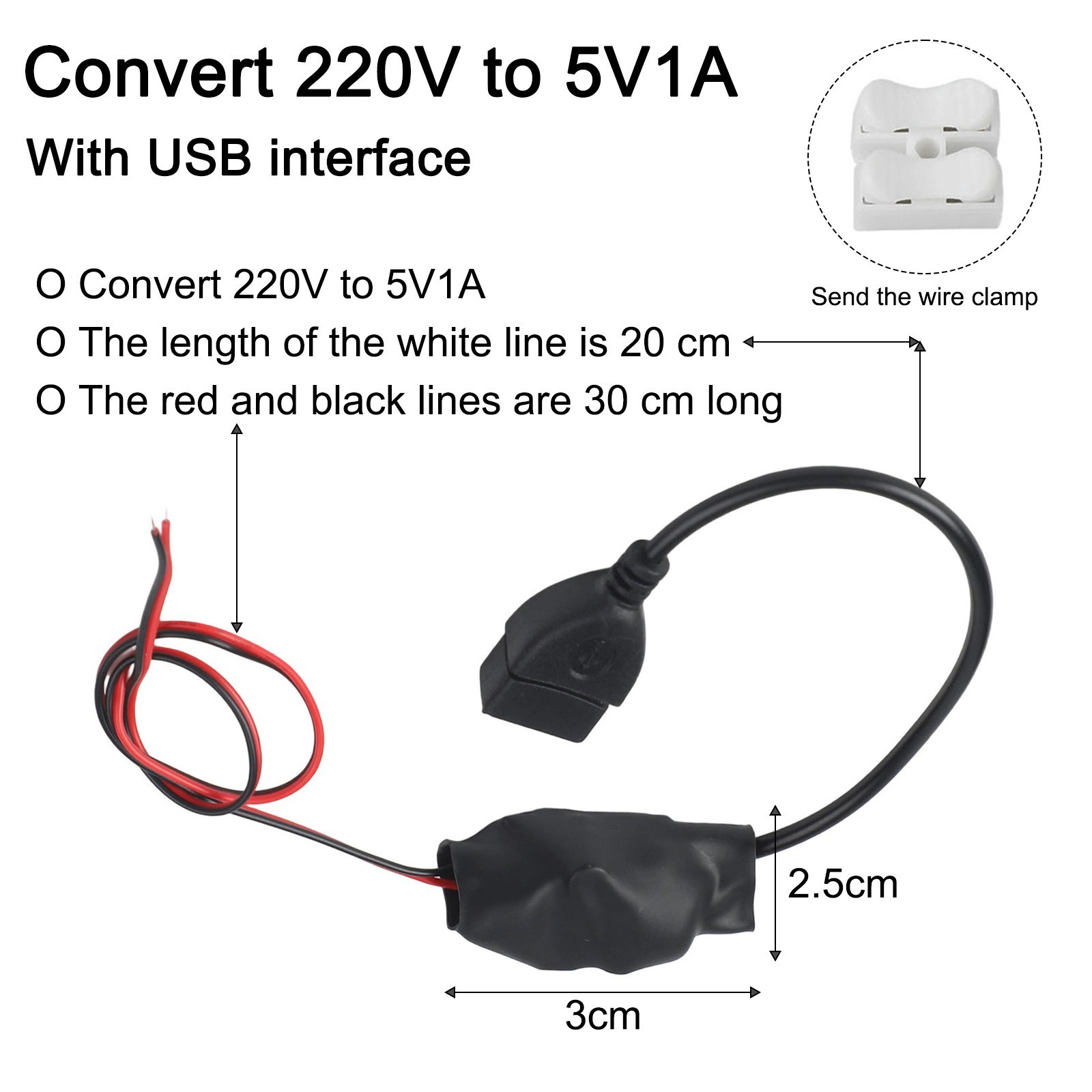 Convenient Use 220V To 5V Transformer Compact Size Energy Efficiency Standard