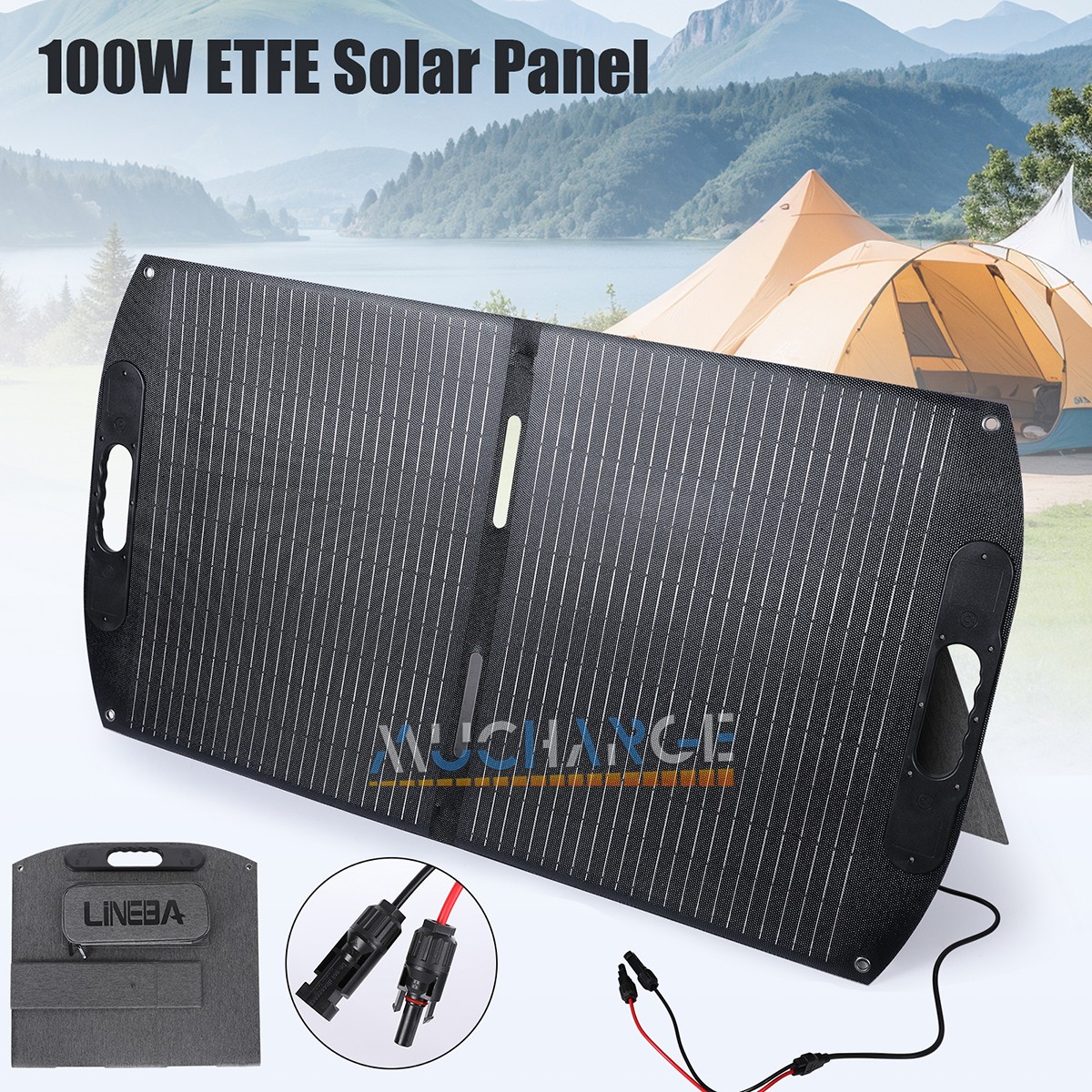 200W Foldable Solar Panel Portable Solar Charger for RV Camping Home OffGrid