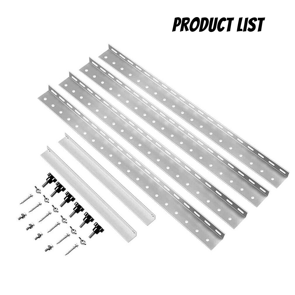Adjustable Solar Panel Tilt Mounting Rack Bracket (1/2Set) Roof RV Boat Off-Grid