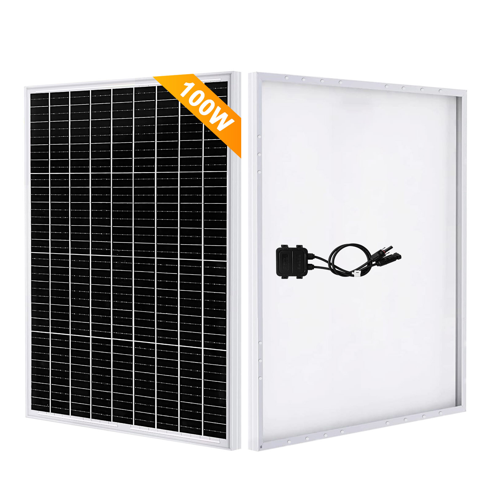 100W 12V Solar Panel High Efficiency Monocrystalline PV Module for Home Camping