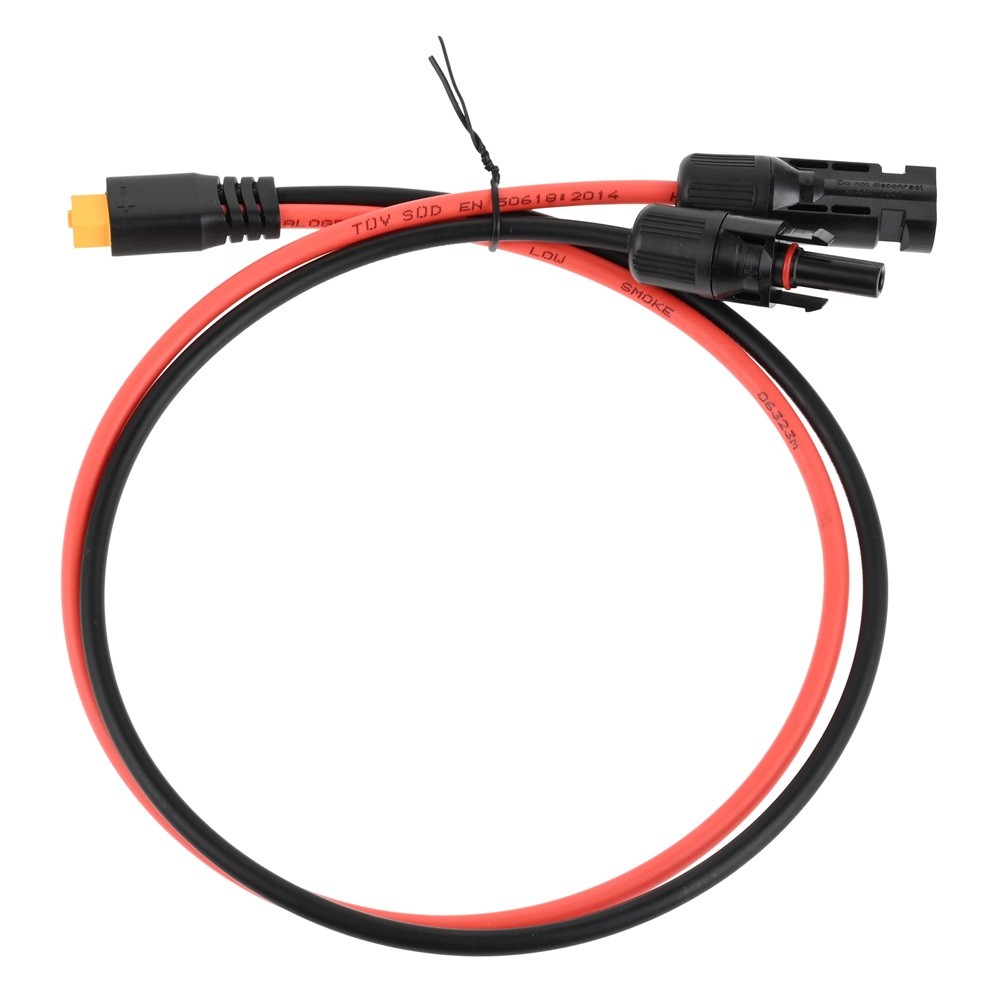 Solar Charging Cable Solar Panel Adapter 60CM Solar Plug to XT60 Connector Cable