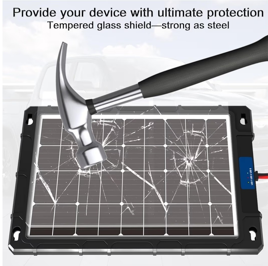 Shyueda 12V 20W Solar Battery Charger Pro MPPT Waterproof Trickle Panel