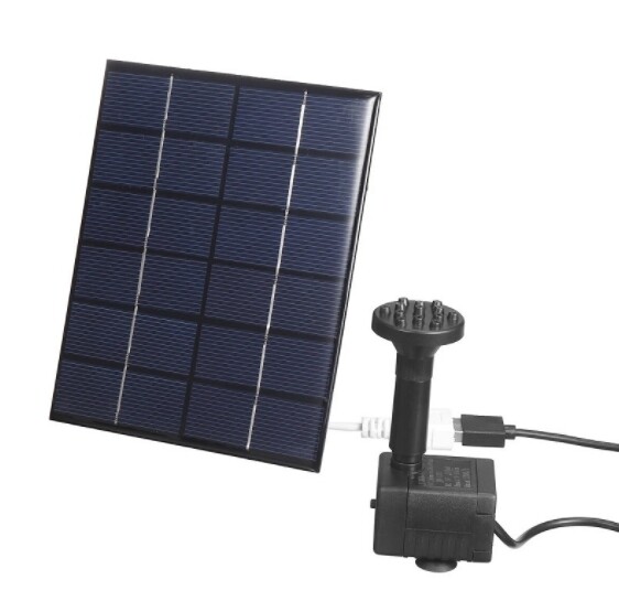 The 2W solar water pump, solar fountain, outdoor landscape, DC fountain