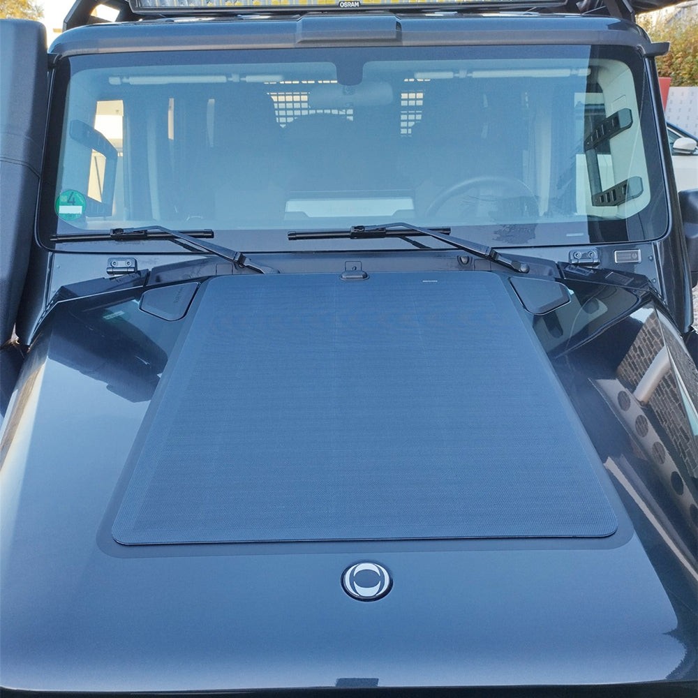 Lensun 90W 12V Hood Flexible Solar Panel for Ineos Grenadier Overlanders Perfect