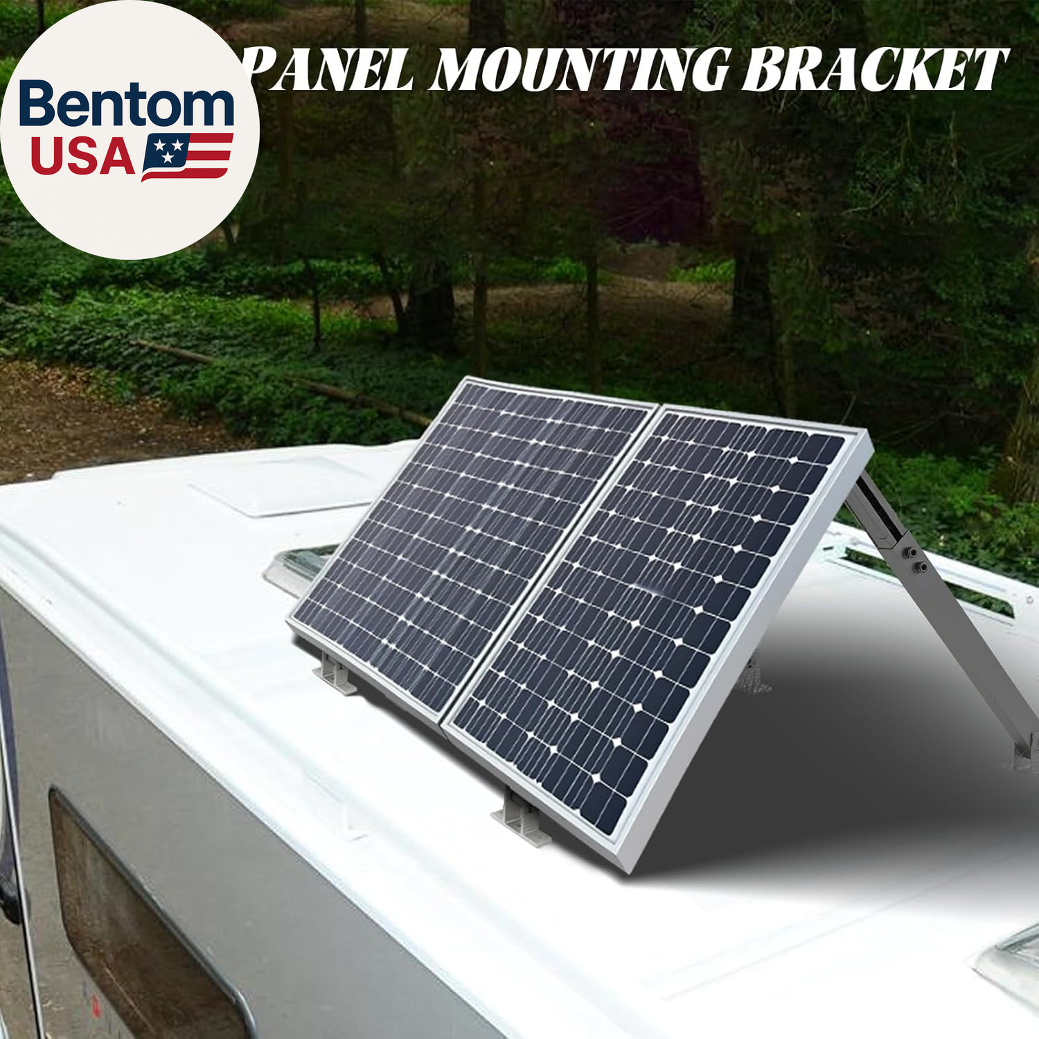 Solar Panel Mounting Brackets, 2 Sets Adjustable Solar Panel Tilt Mount Brackets