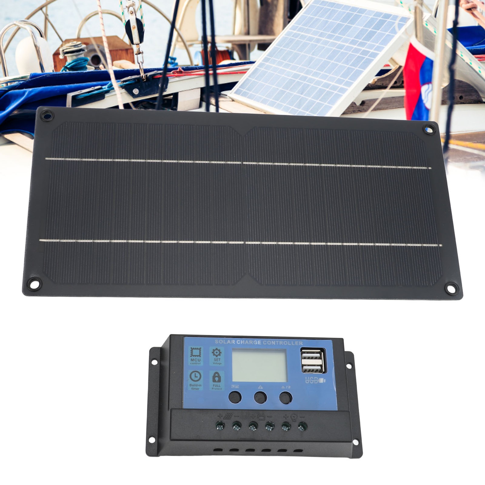 600W Solar Panel Kit With 100A Controller 12V/24V