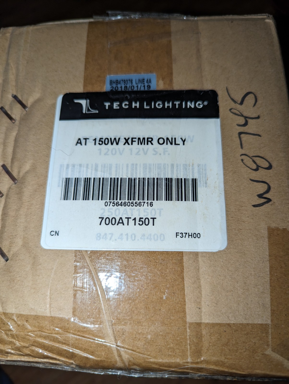 Tech Lighting 700 AT 150T Black Transformer At 150W- XFMR Only 12.5 Amp Max