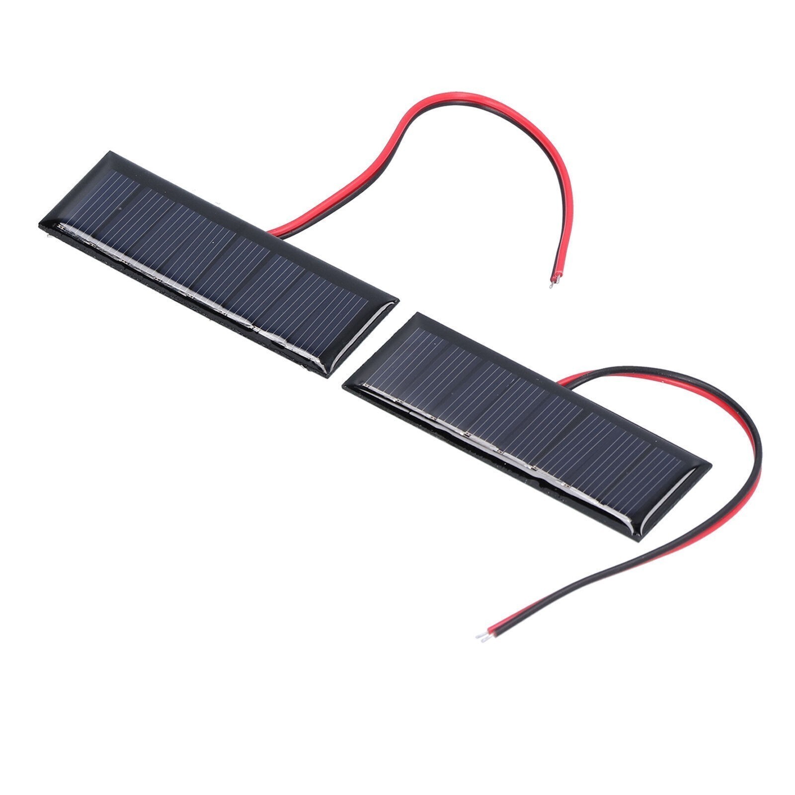 2Pcs 0.2W 4V Solar Panel with Electronic Wire Polysilicon Solar Board