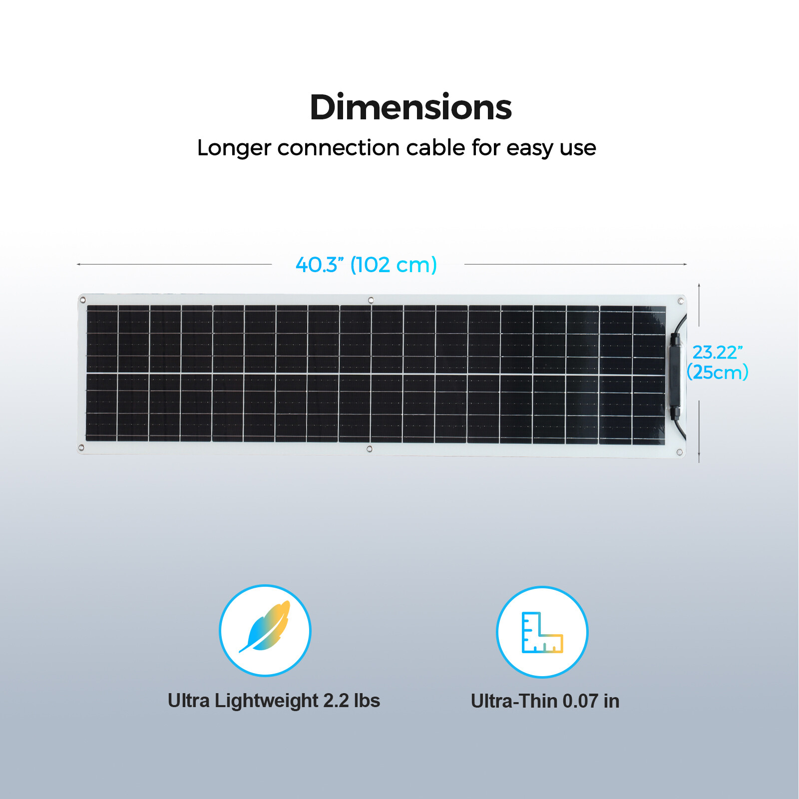 50Watt Solar Panel Kit 50W Monocrystalline PV module off-grid system for RV boat