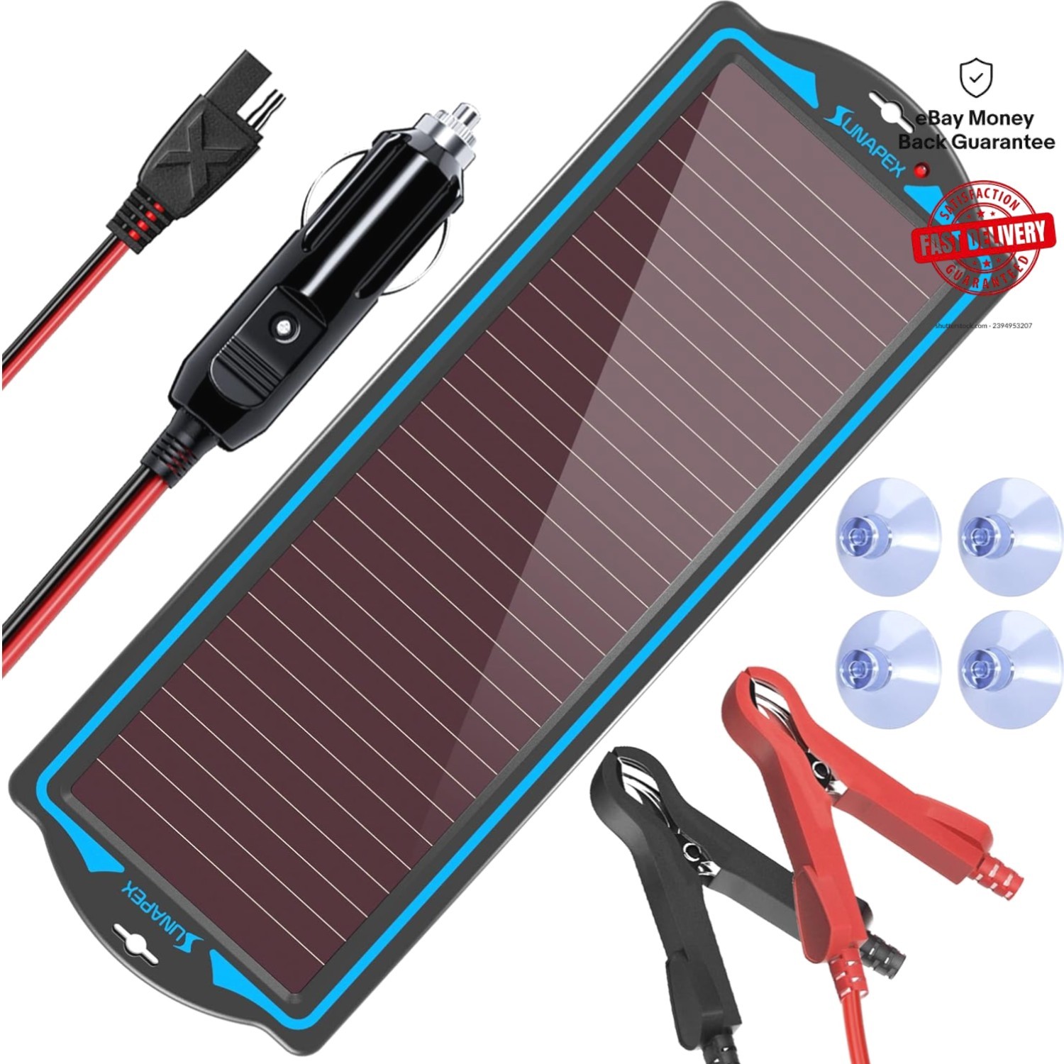 12V Waterproof Solar Battery Charger Kit – Reliable Power for Vehicles & Boats