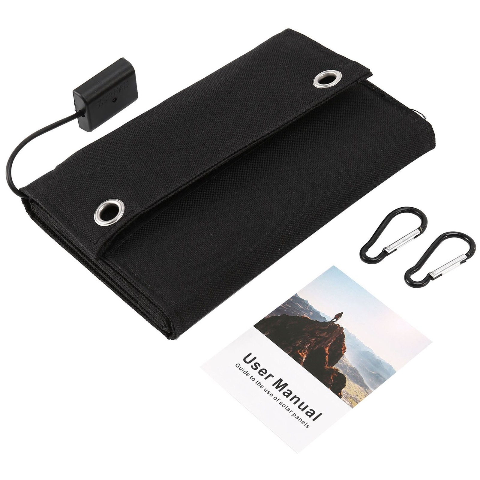 1X(12W Foldable USB Solar Panel Portable Folding Solar Panel Outdoor7143