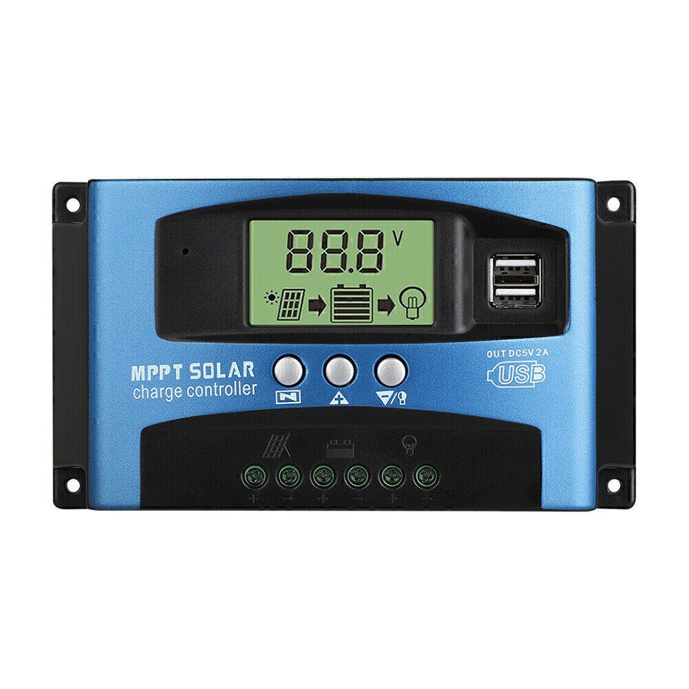 30A-100A MPPT Solar Panel Regulator Charge Controller 12V/24V Focus Tracking New
