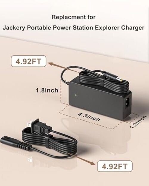 Jackery Charger 24V 90W AC Adapter for Jackery Portable Power