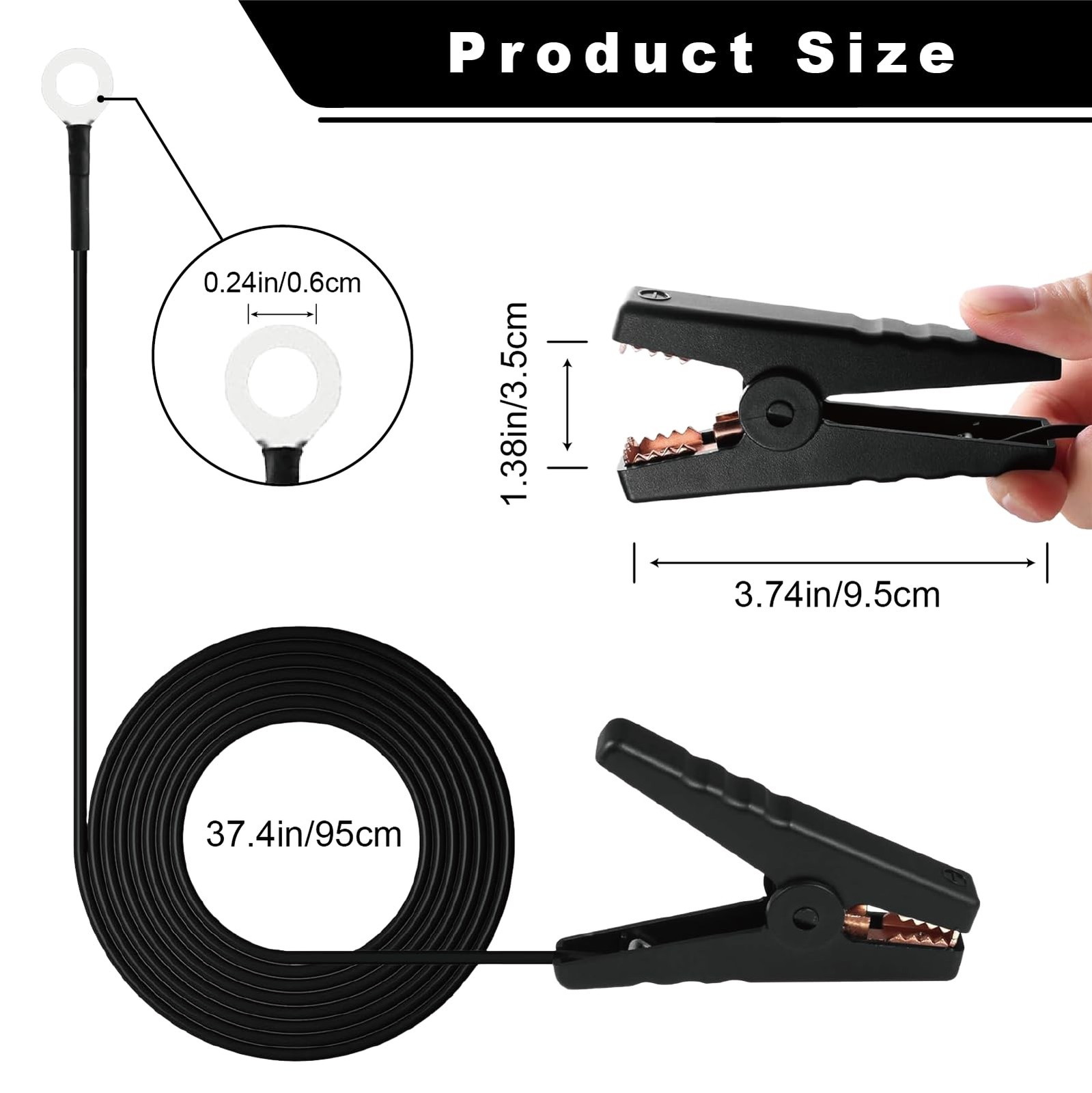 Fence Jumper Cables with Crocodile Clips, Fencing System Wire Connect and Fen…