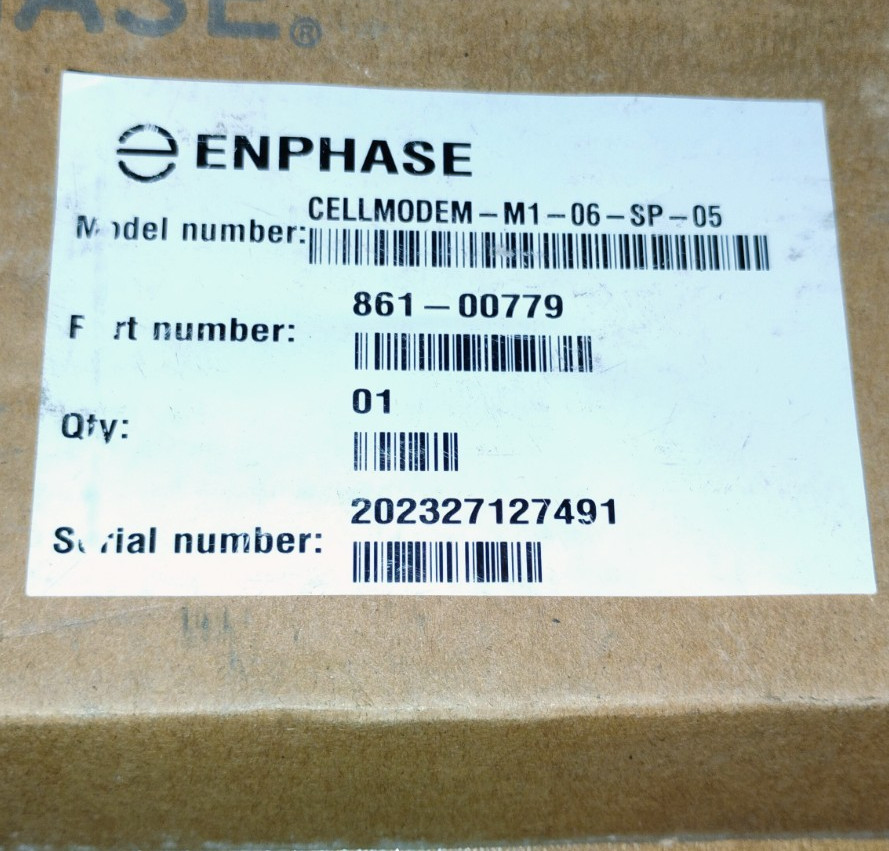 ENPHASE cellmodem-m1-06-sp-05 NEW open box missing the cable