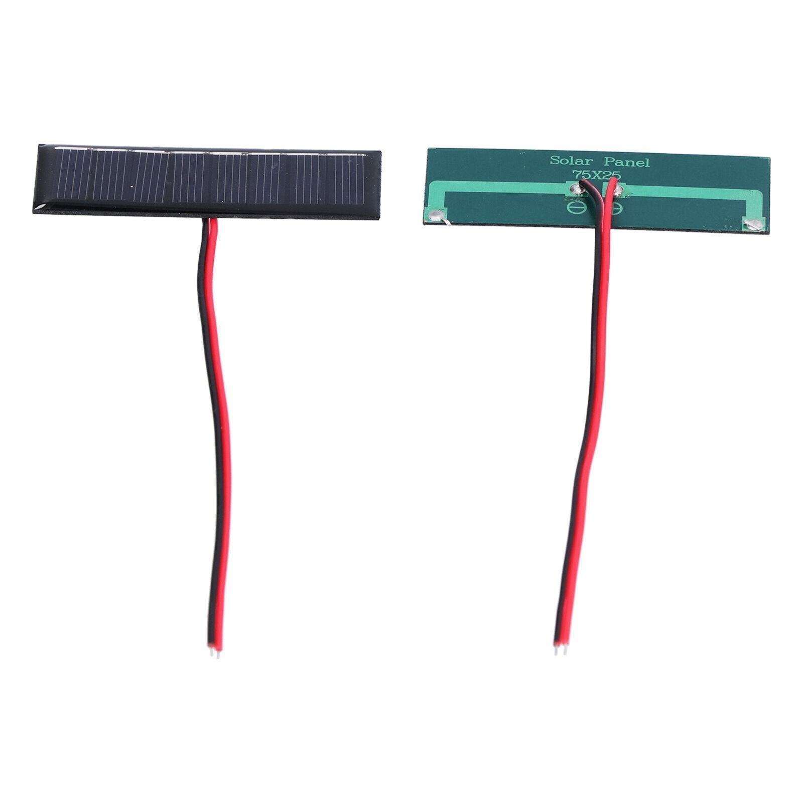 2Pcs 0.2W 4V Solar Panel with Electronic Wire Polysilicon Solar Board