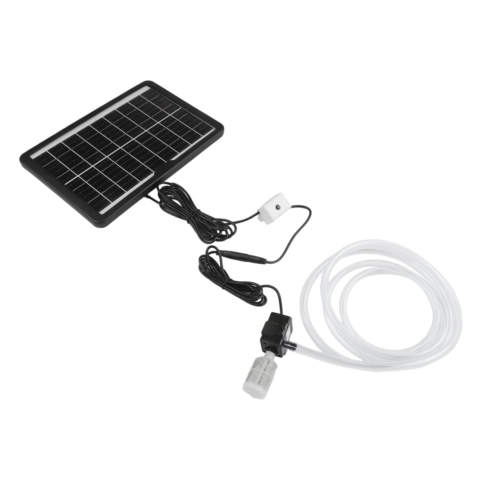 12V DC Submersible Solar Water Pump with Filter and 2m Tube + 6W 9V Panel Kit