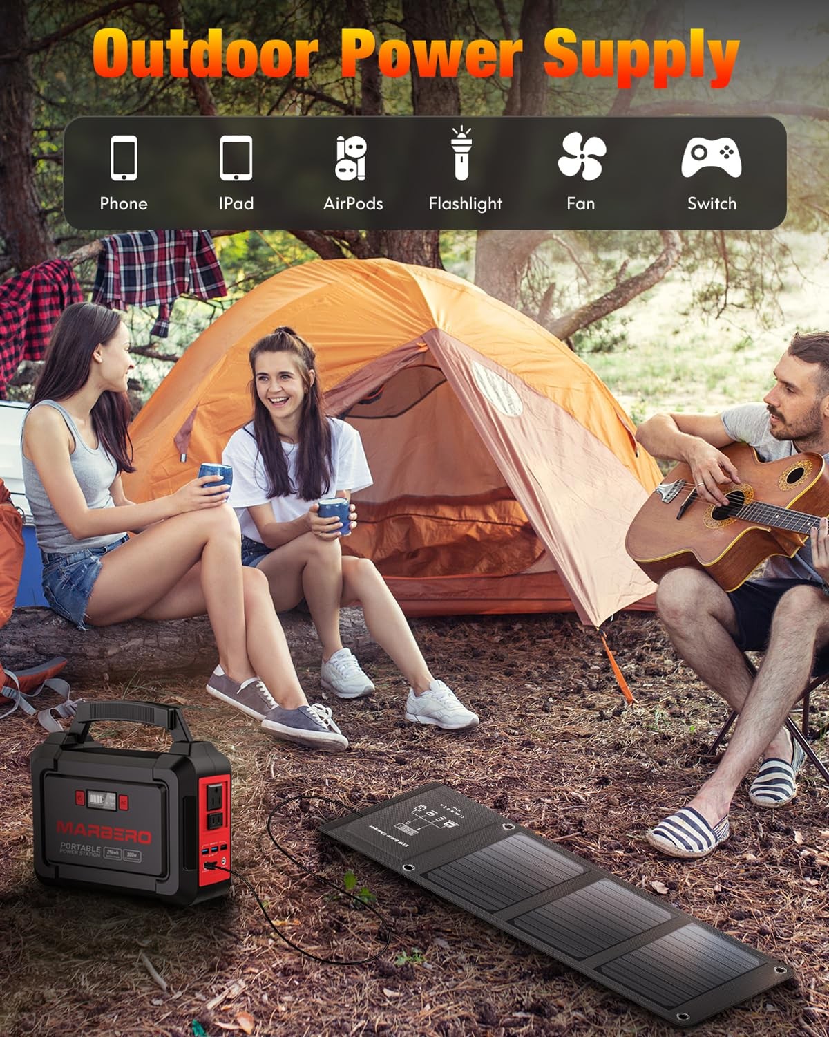 21W Portable Solar Panel Foldable Solar Panel Charger IP65 Waterproof Solar P…