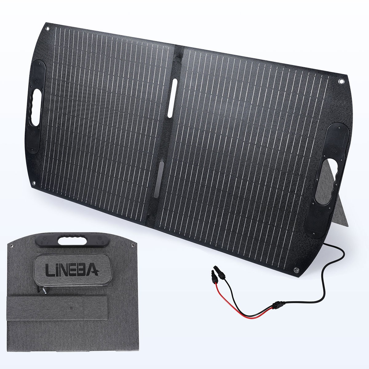 Bifacial 100W Foldable Portable Solar Panel High-Efficiency IP68 for Cmaping RVs