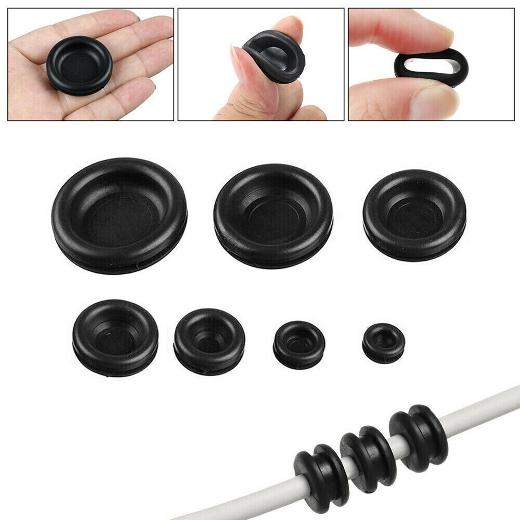 Rubber Grommet Rubber Tools Wiring Bung 200PCS Assorted Size Assortment Kits
