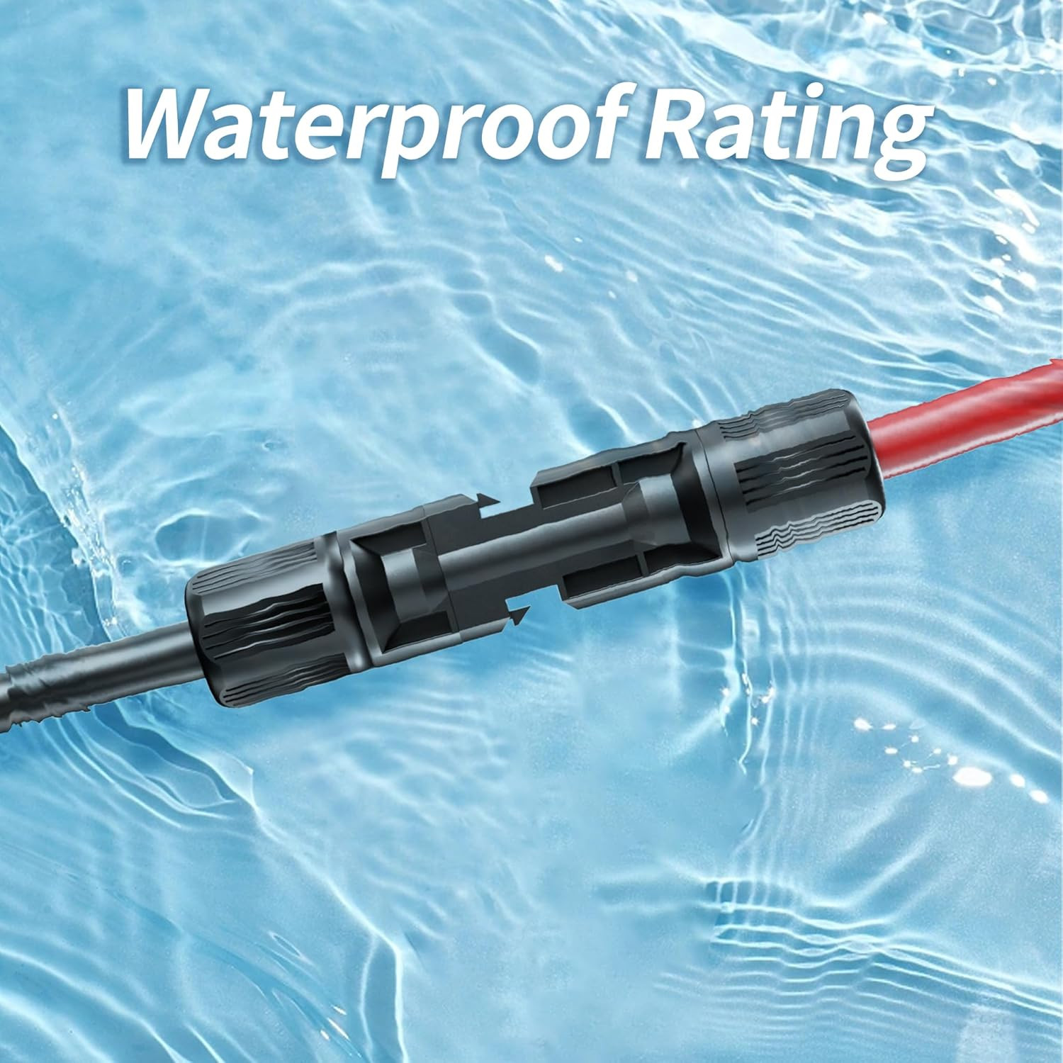 Solar Extension Cable 10AWG 10 Gauge Red Black Pair Connectors 10FT Tool