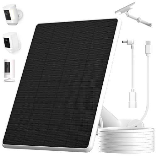 6W Solar Panel for Ring Spotlight Cam Battery & Stick Up Cam Battery, 1 Pack
