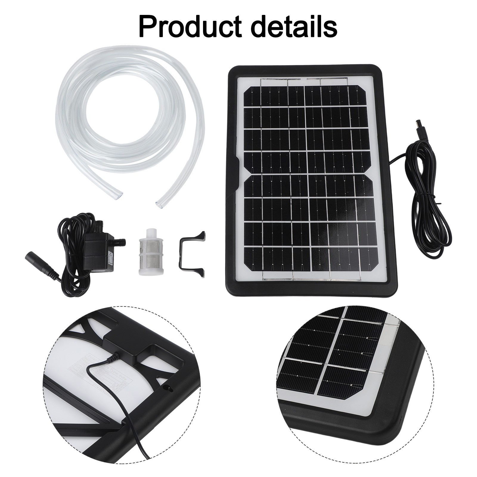 Adjustable Solar Panel Water Pump for Optimal Oxygen Distribution in Ponds
