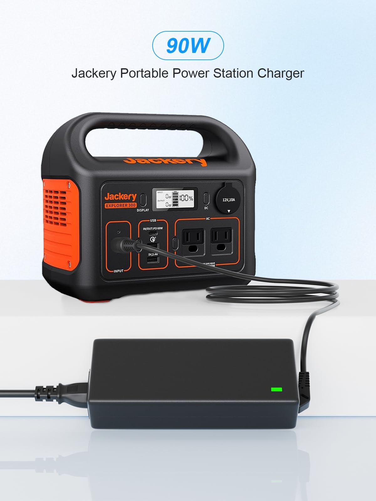 24V 90W AC Adapter Jackery Charger for Jackery Portable Power Station Explore…