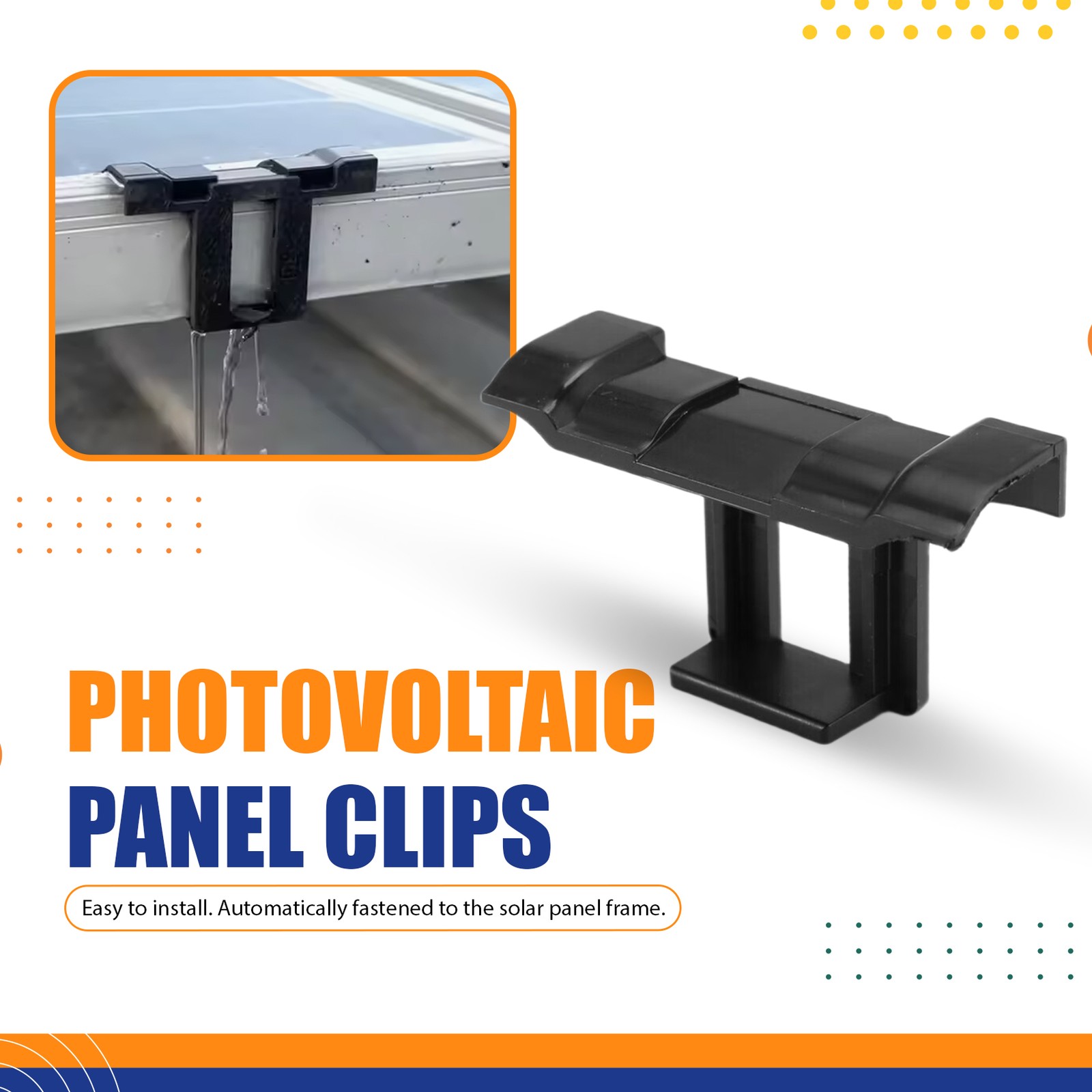 30Pc Solar Panel Frames Water Drained Clip Thickness 30mm PV Panels Auto3191