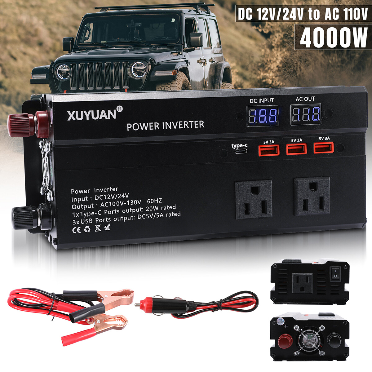 4000W Complete Solar Panel Kit 400W Solar Power Generator 30A 110V Grid System