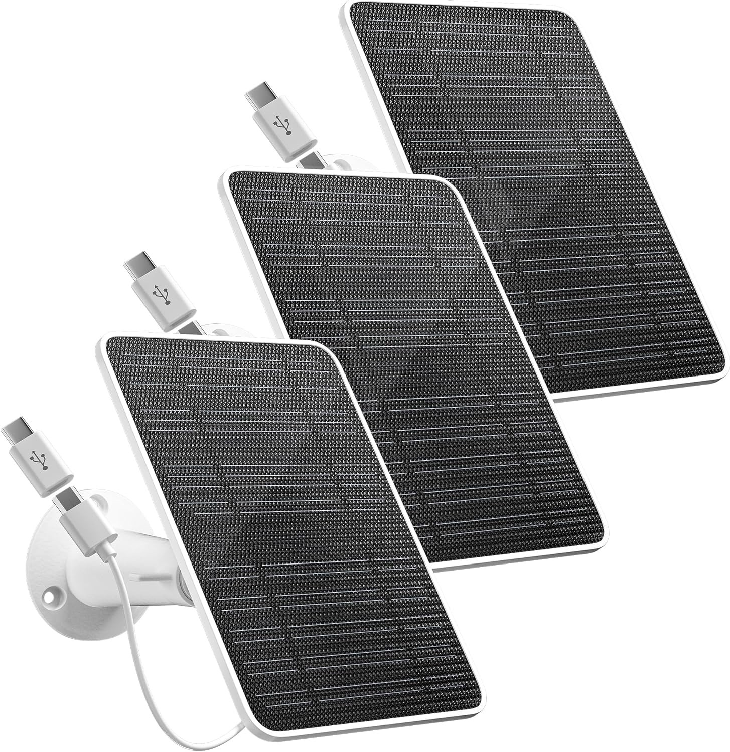 Solar Panel for Security Camera, 5V 4W Solar Panels Charger Compatible with Eufy