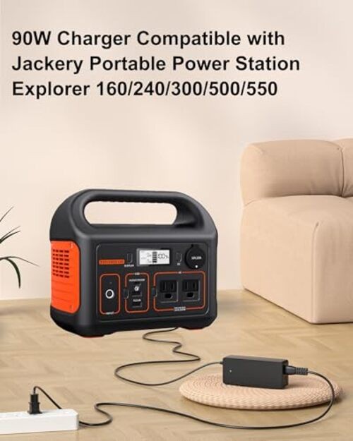 Jackery Charger 24V 90W AC Adapter for Jackery Portable Power