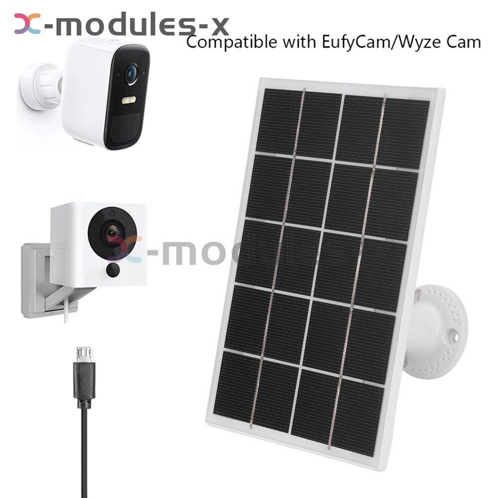 8W 5V Microcrystal Solar Panel+Mounting Bracket For Security Camera Water Pump