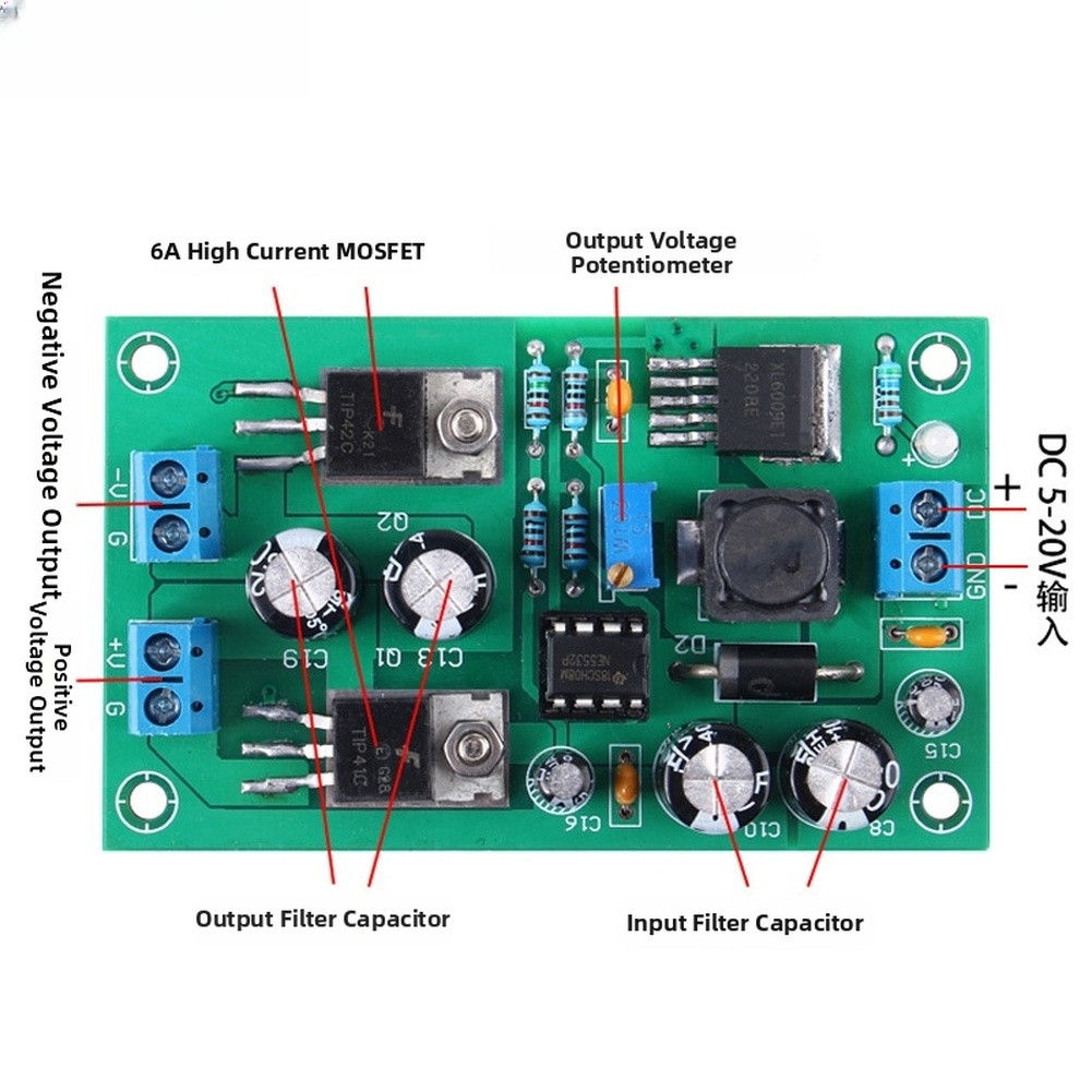 For XL6009 DC Power Supply Module for Embedded Systems 5V 8V 12V Selectable