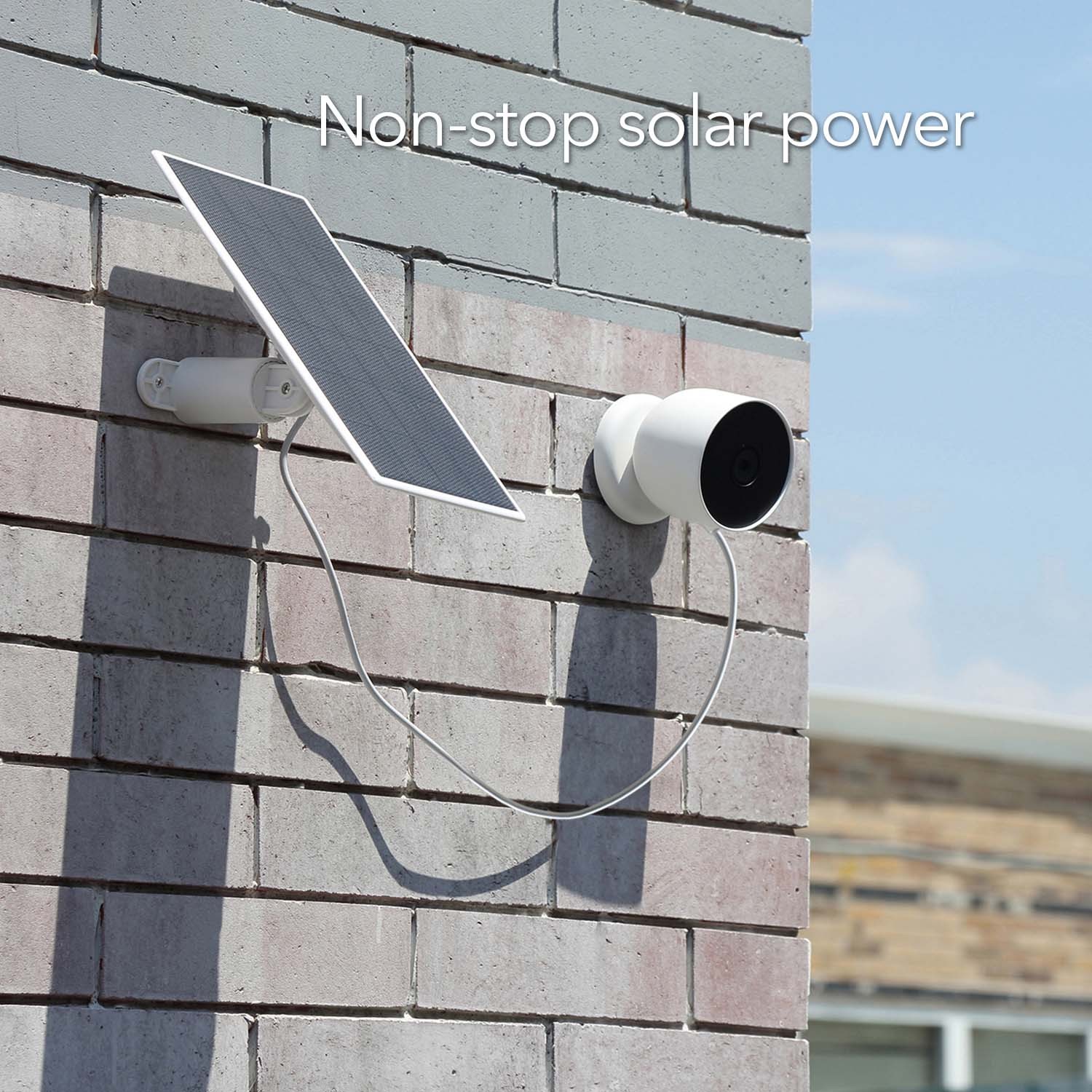 2.5W Solar Panel for Google Nest Cam Outdoor or Indoor, Battery ( 3 Pack)