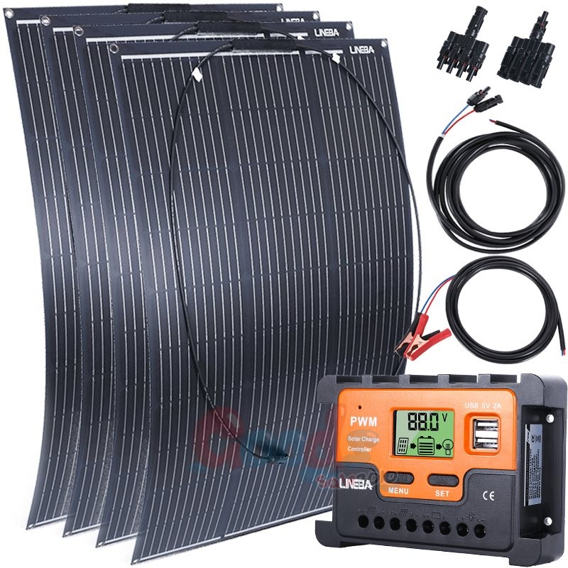 400W Mono Solar Panel 25.2% High Efficiency Farm Home Shed Rooftop On/Off Grid