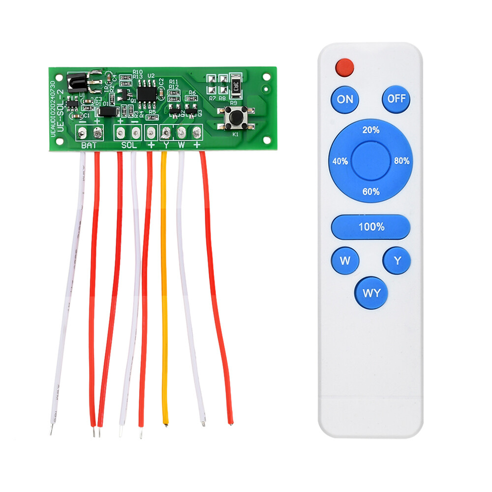 Dual Color Solar Light Circuit Board Solar Wall Light Remote Control Drive Board