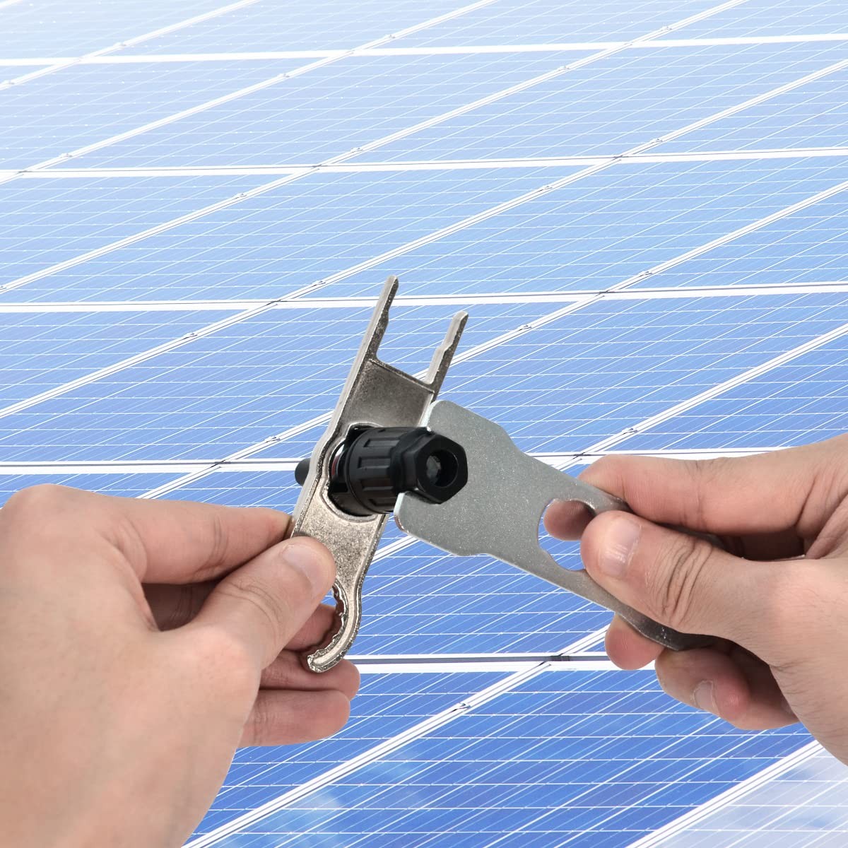 2 Pairs Solar Metal Spanner WrenchSolar Panel Connector Tools Assembly and Di…