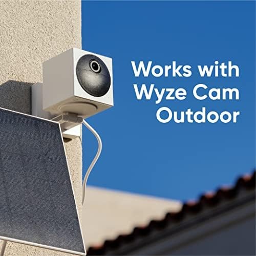 WYZE Solar Panel – Compatible with Wyze Cam Outdoor v1/v2 Panel, White
