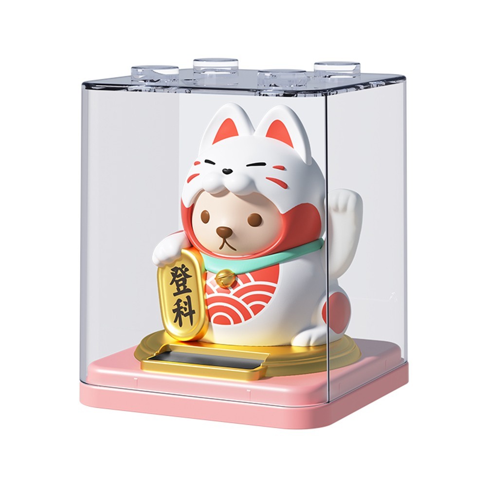 Lucky Cat with Moving Arms Perfect Addition to Car Office or Home Settings