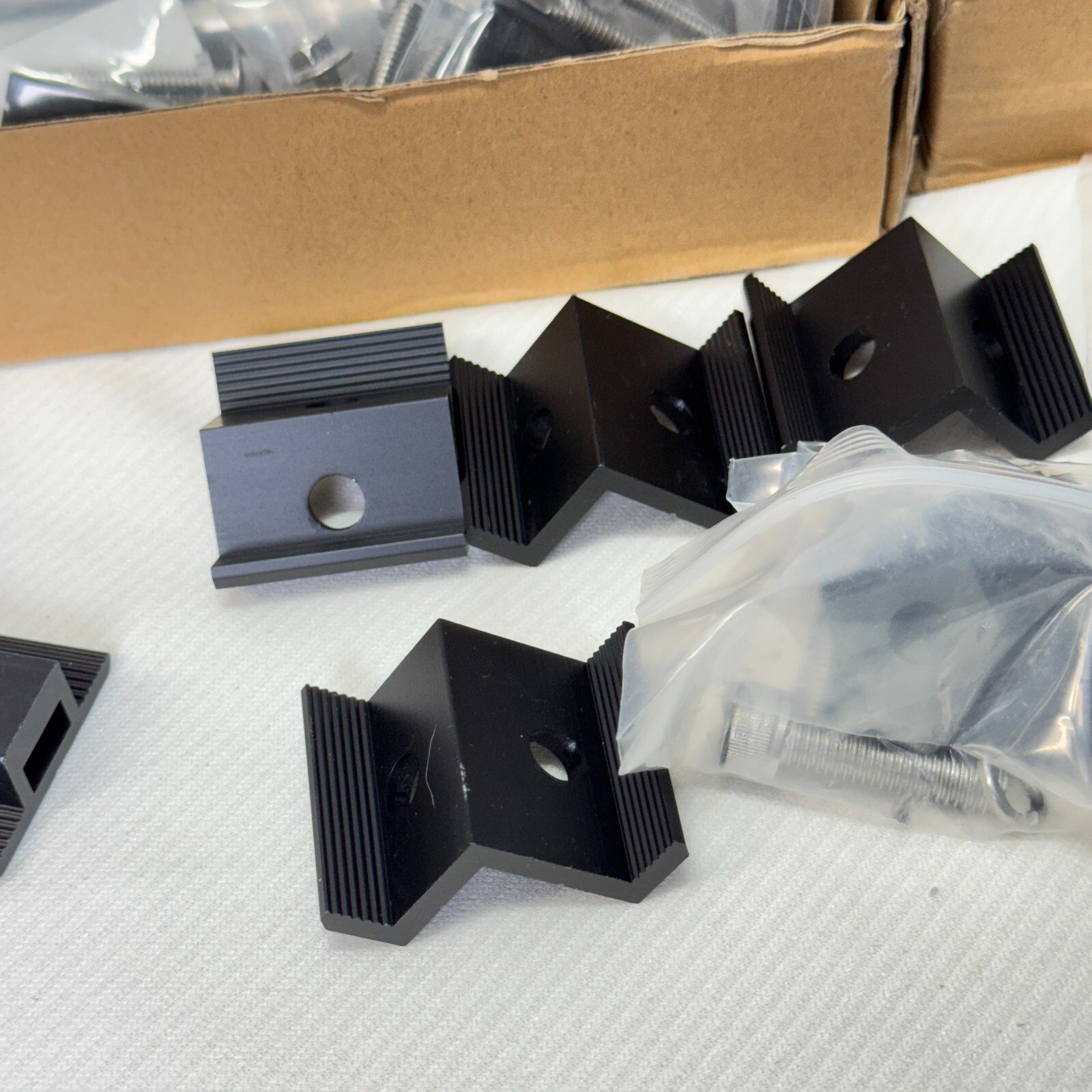 Solar Panel Bracket Kit, 12 Pcs Aluminium Mounting Rail 30mm/35mm Include
