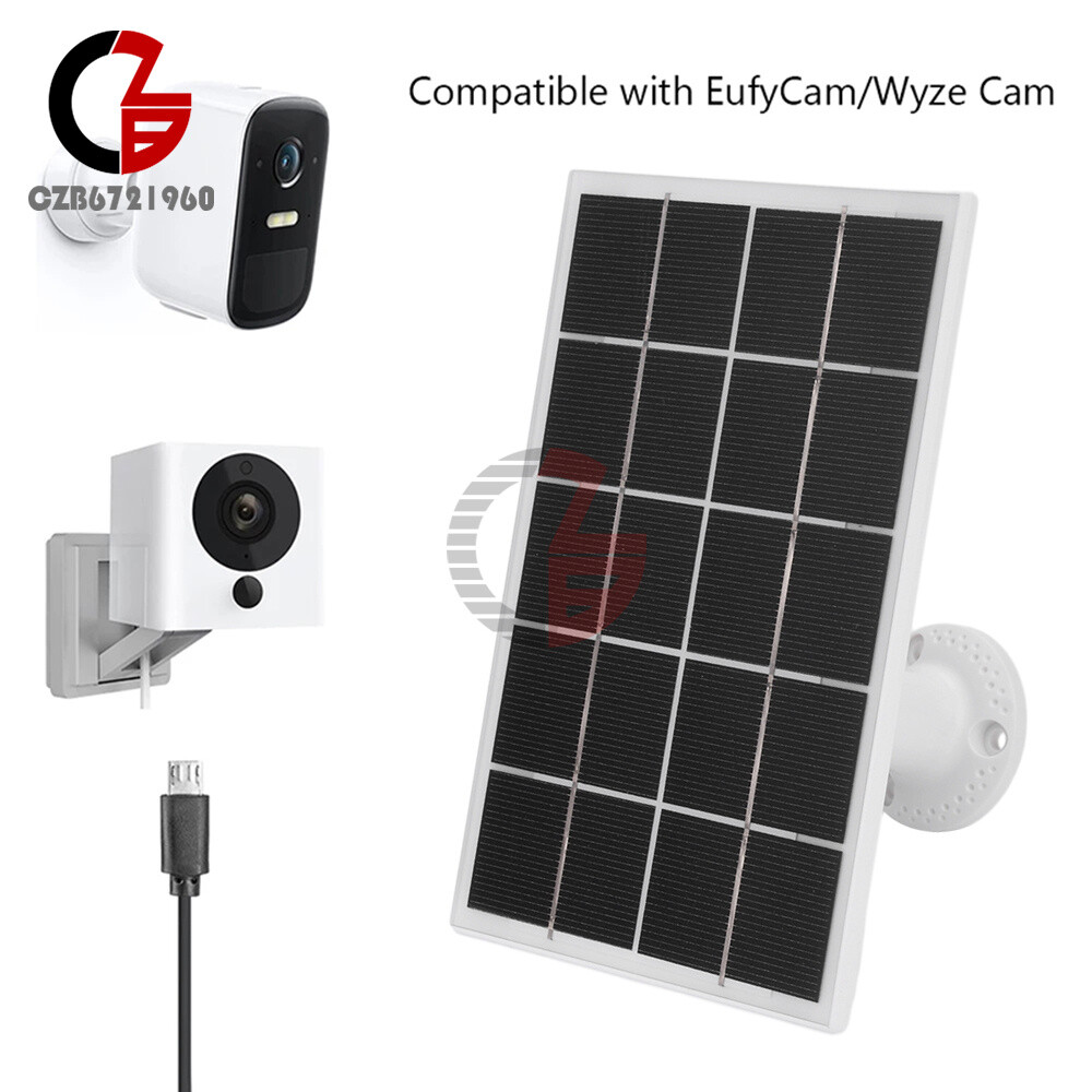 8W 5V Microcrystal Solar Panel with Mounting Brackets Security Camera Water Pump