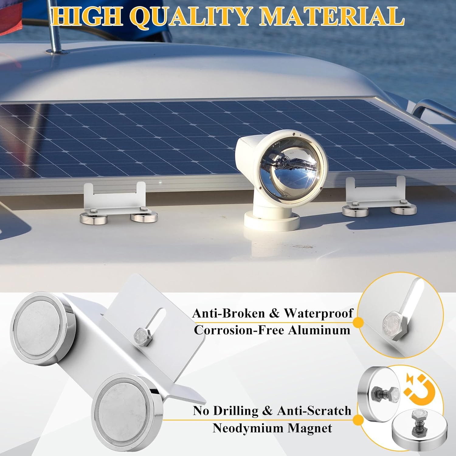 1200 Lbs No Drill Magnetic Solar Panel Mount Bracket Solar Panel Mounting Z Brac