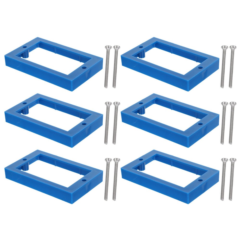 6pcs Electric Outlet Extender Box with 12 Screws, Single Gang Electrical Box