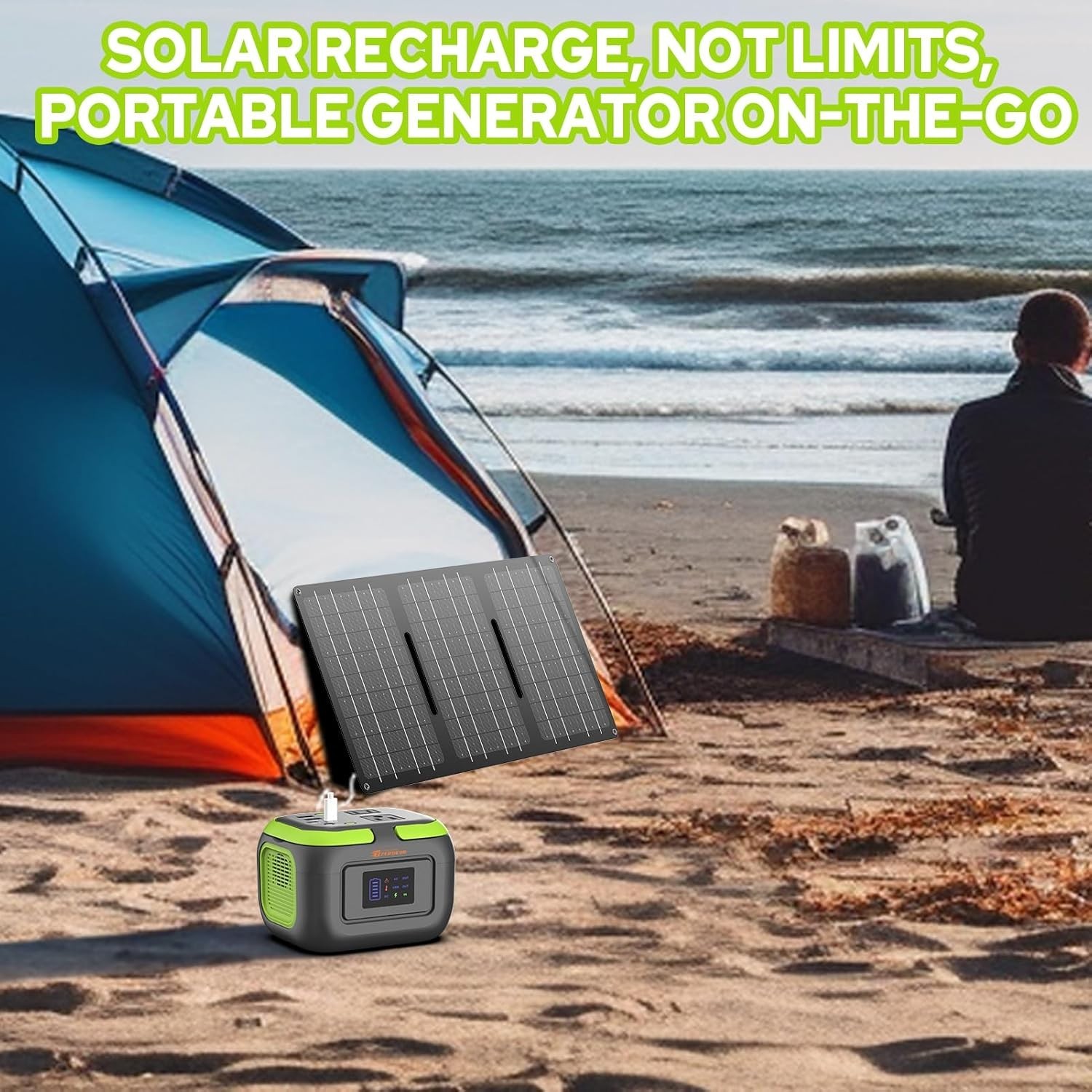 Portable Power Station 120W with AC Outlets & USB-C Input