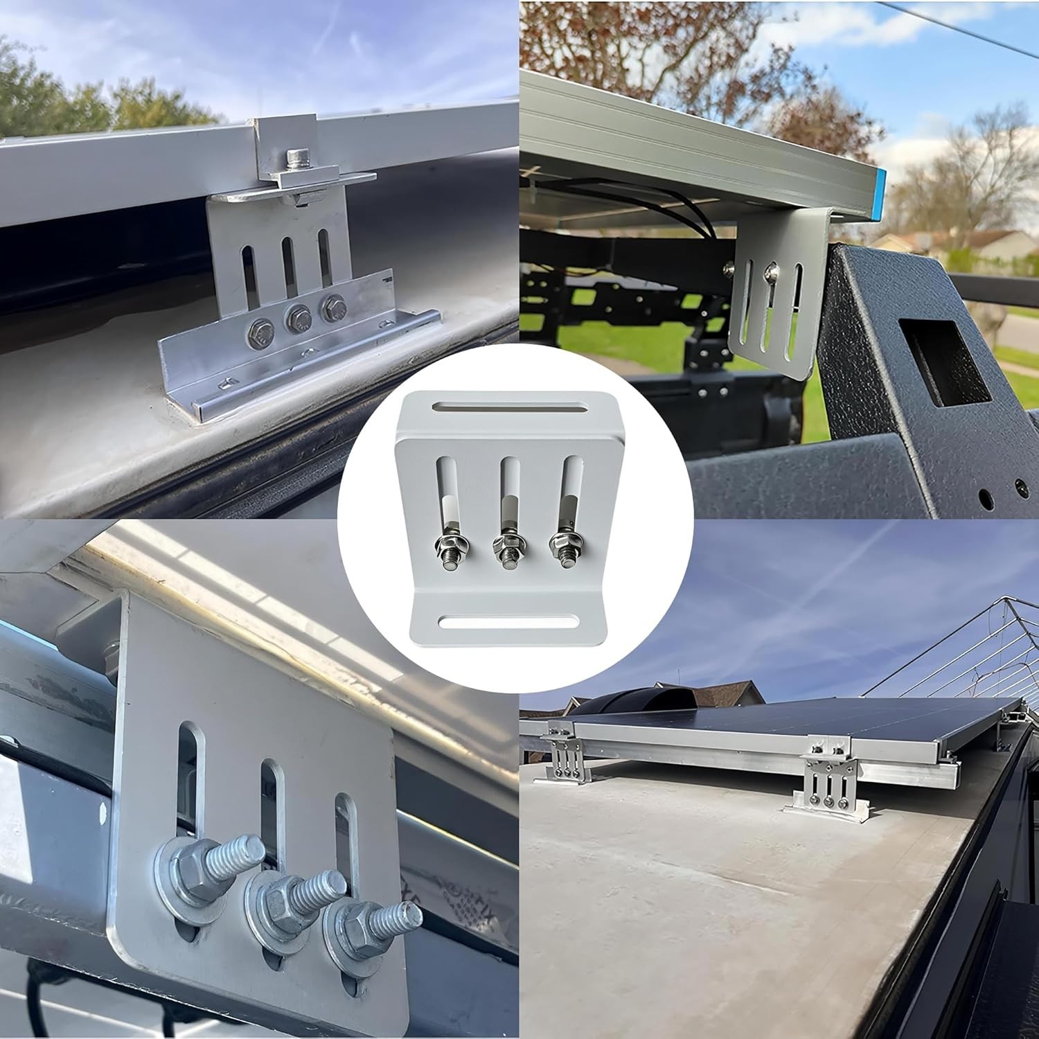 Adjustable Solar Panel Tilt Mount Bracket, Heavy Duty Solar Panel Mounting Ki…