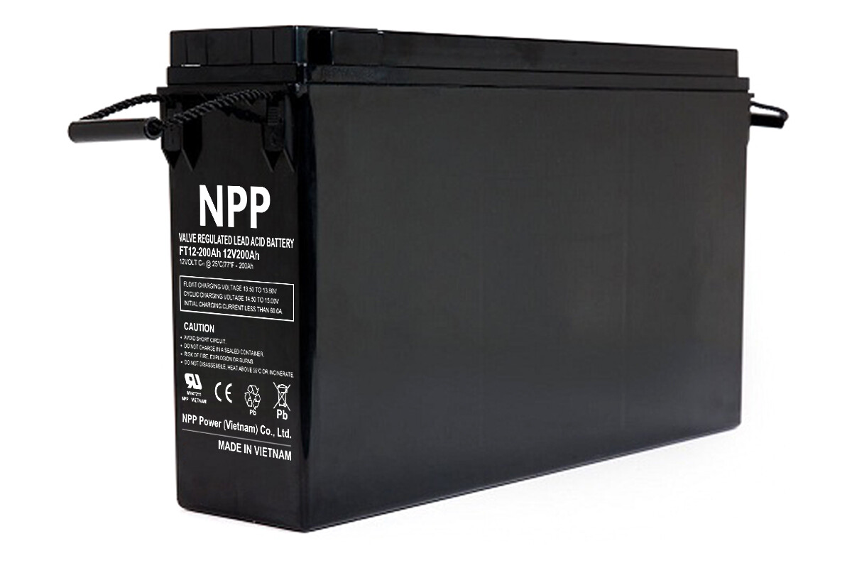 NPP FT12-105Ah 12V 105Ah Front Access Deep Cycle Battery Replaces TPL121000T