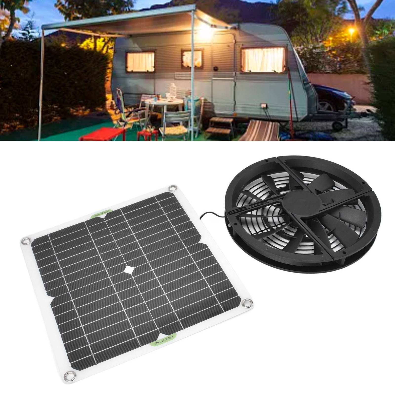 Weatherproof Solar Exhaust Fan Ventilation Fan for Outdoor Small Livestock House