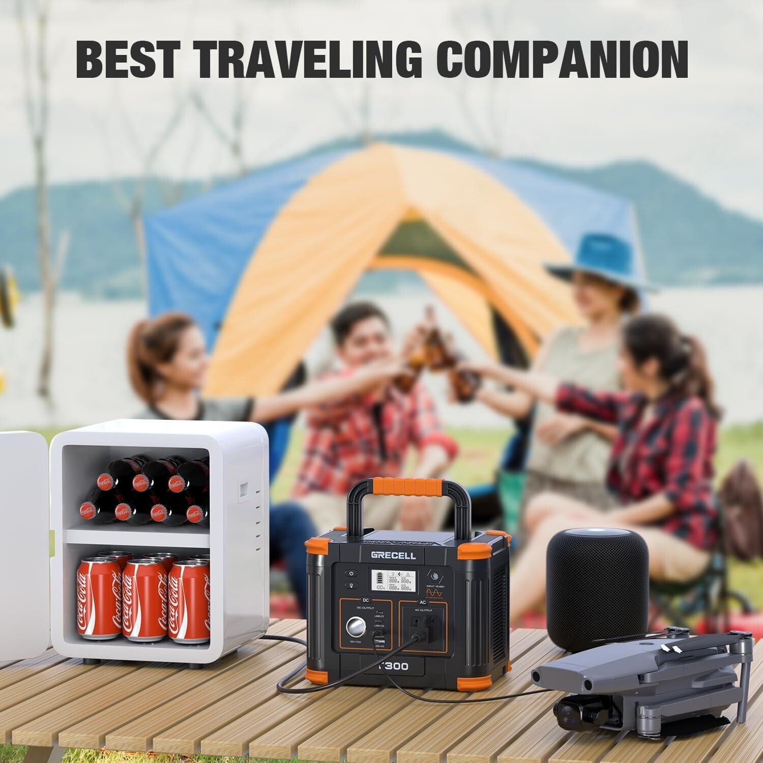 300W Portable Power Station – 230.88Wh Capacity for Camping and Travel